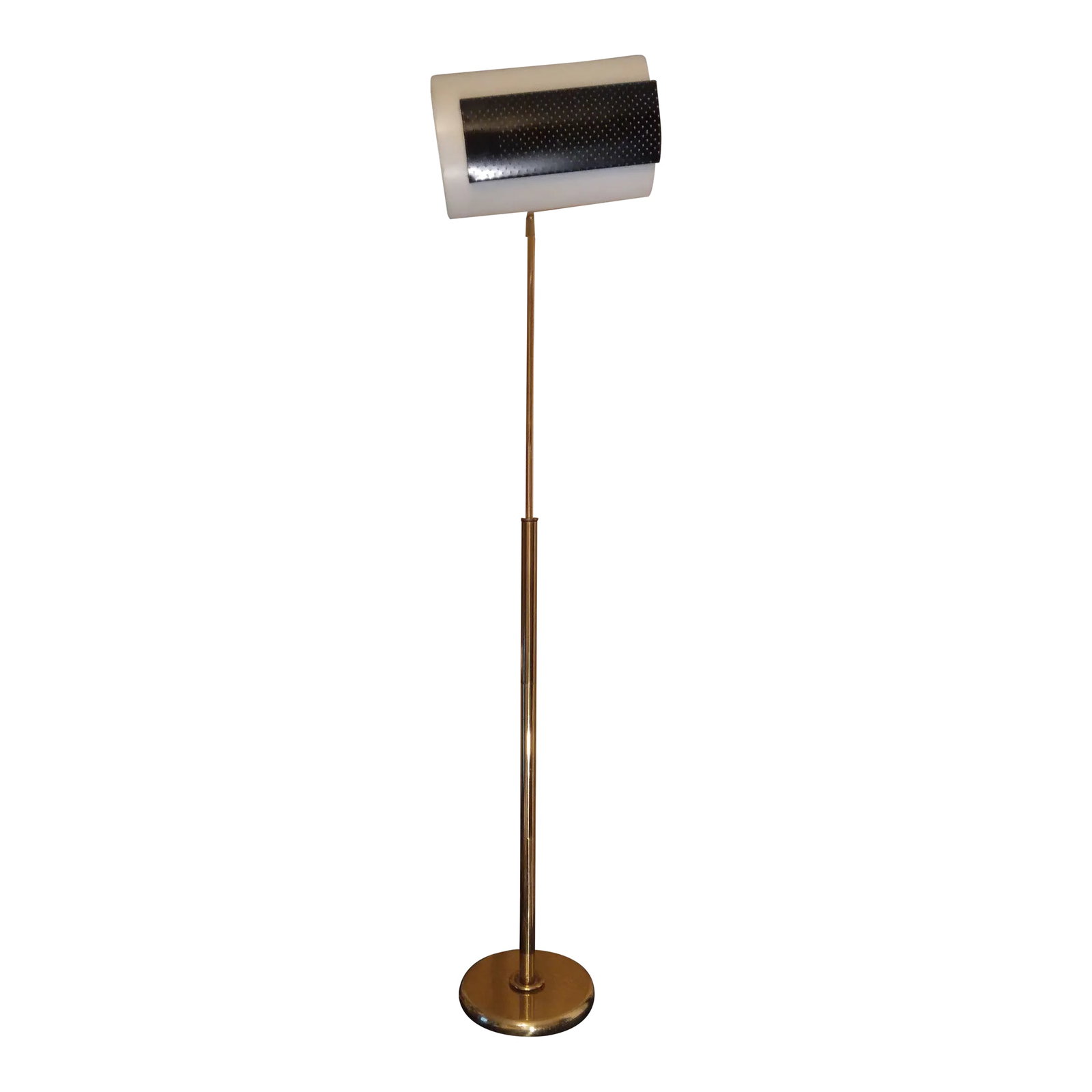 1980's Brass and Lucite Floor Lamp (1 of 9)