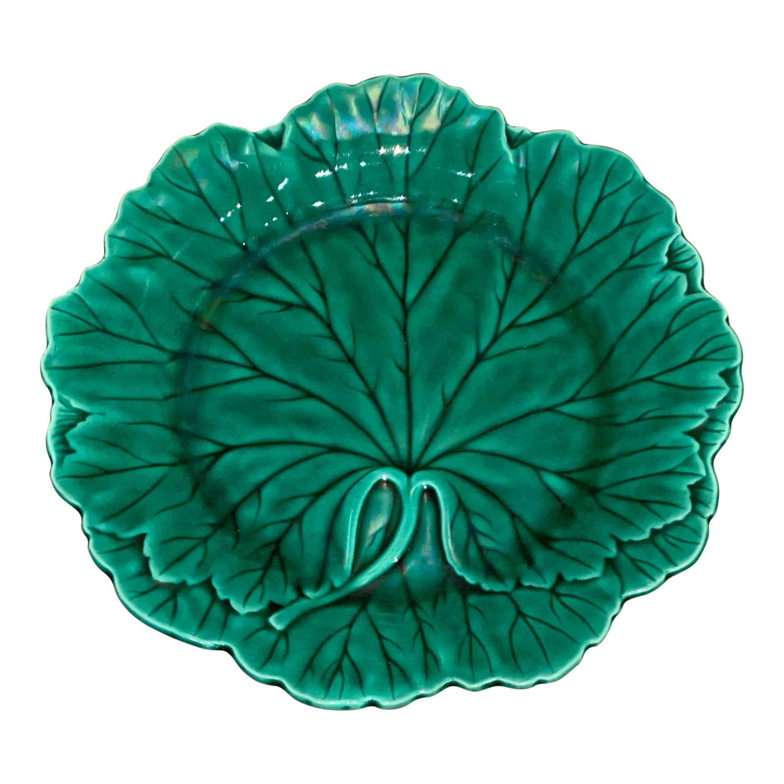 Vintage Green Wedgewood Cabbage Plate (1 of 5)