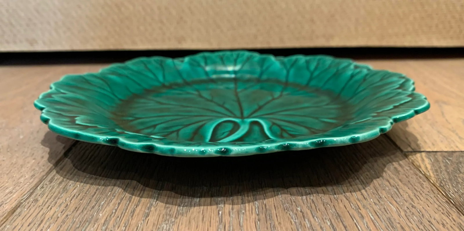 Vintage Green Wedgewood Cabbage Plate - 2