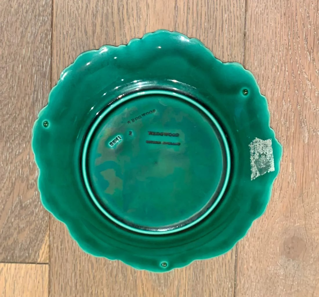 Vintage Green Wedgewood Cabbage Plate - 3