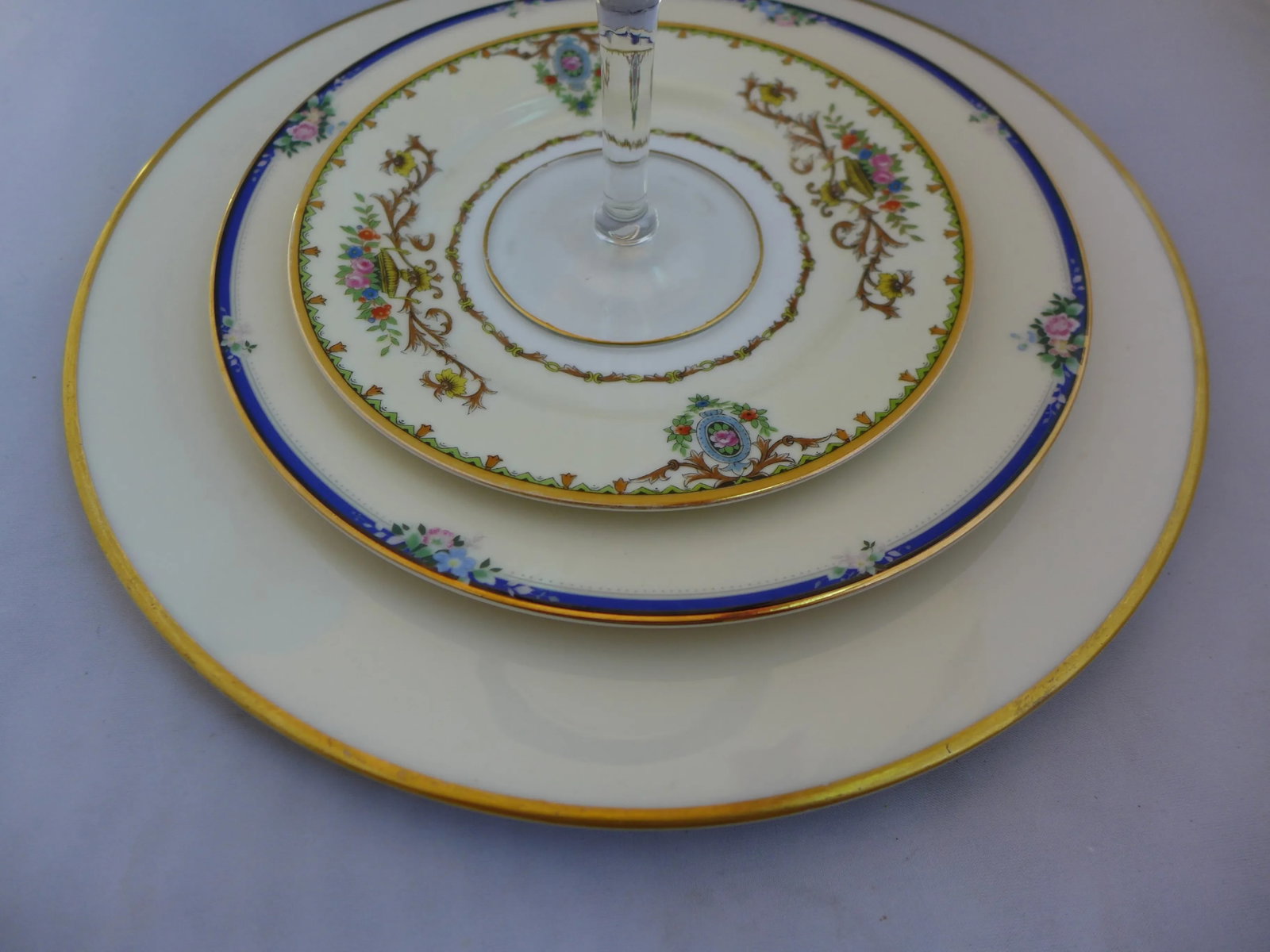 Vintage Mismatched Dinner Settings - Set of 4 - 3