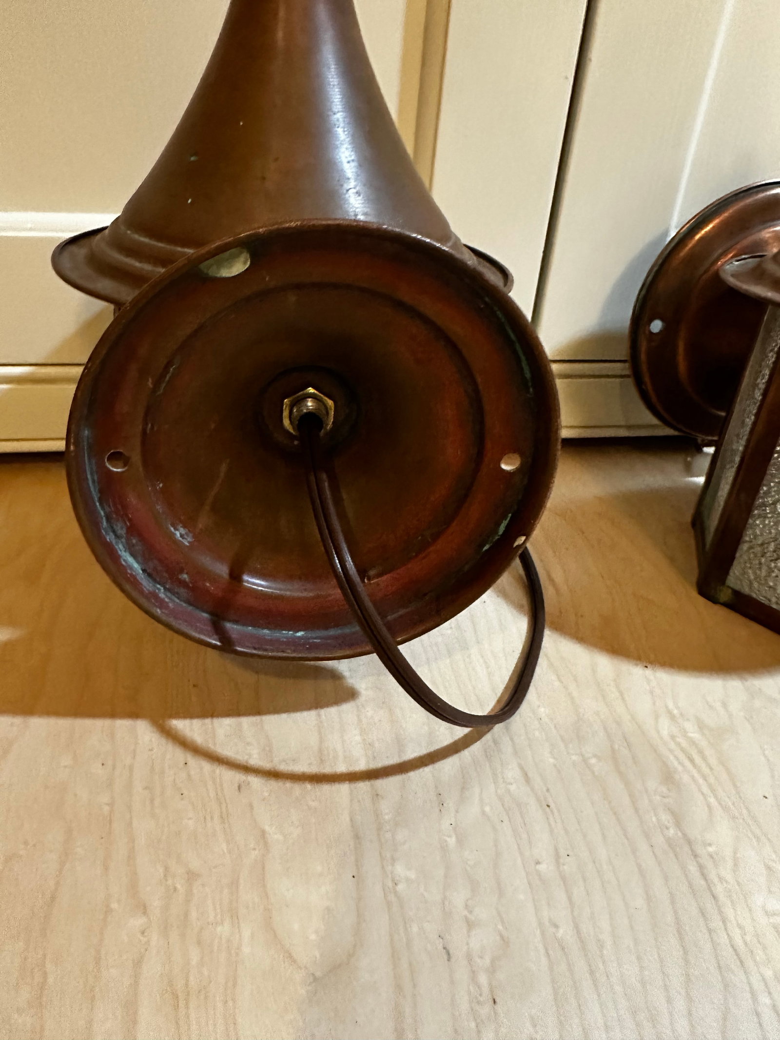 Vintage Arts and Crafts Copper Wall Sconces - a Pair - 2