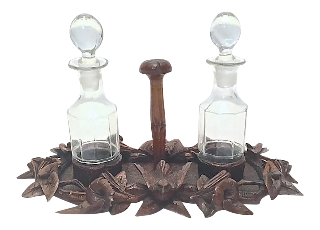 Antique Black Forest Condiment Caddy (1 of 10)