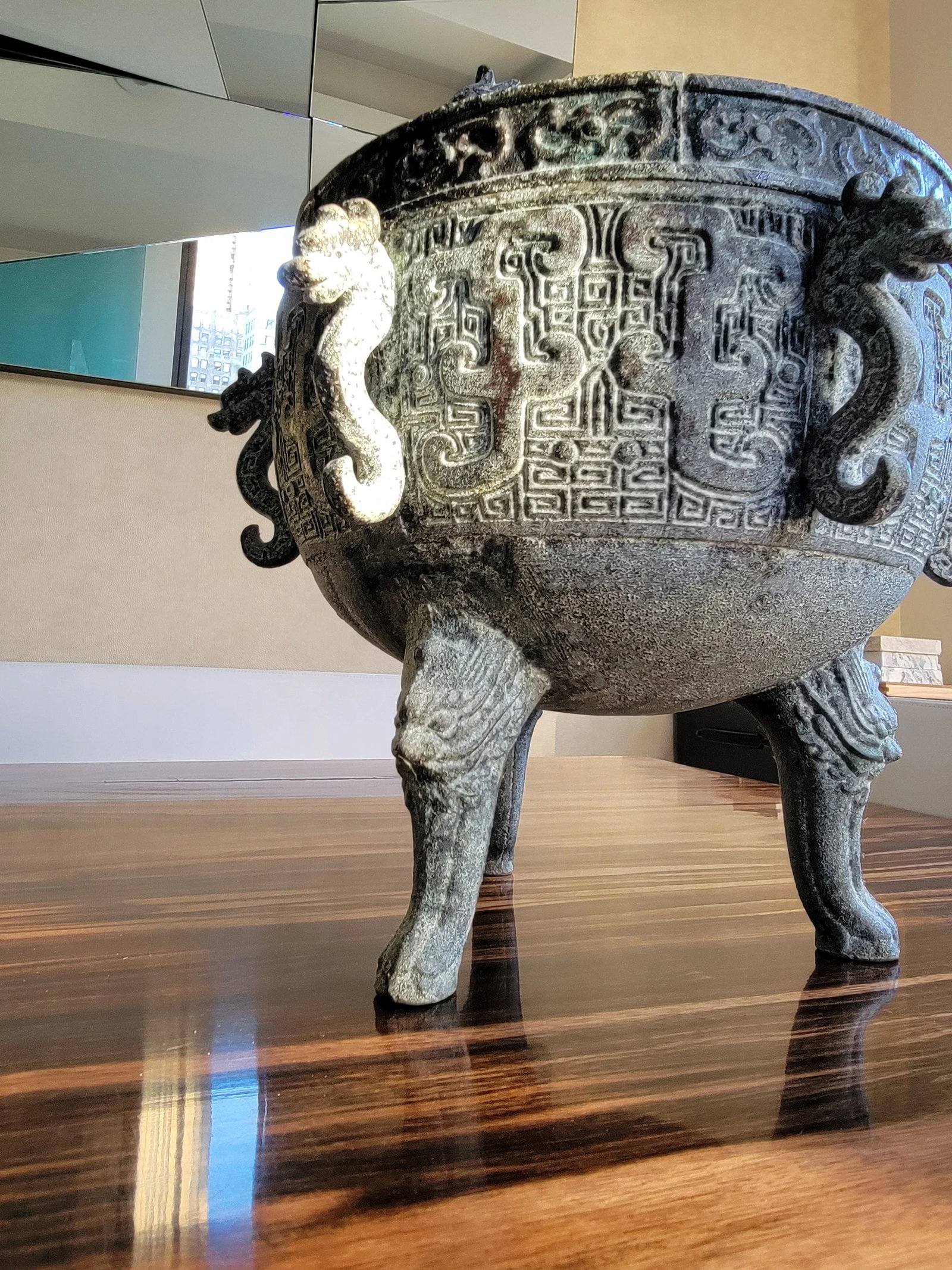 Mid-Century Modern James Mont-Style Asian Influence Ice Bucket - 5