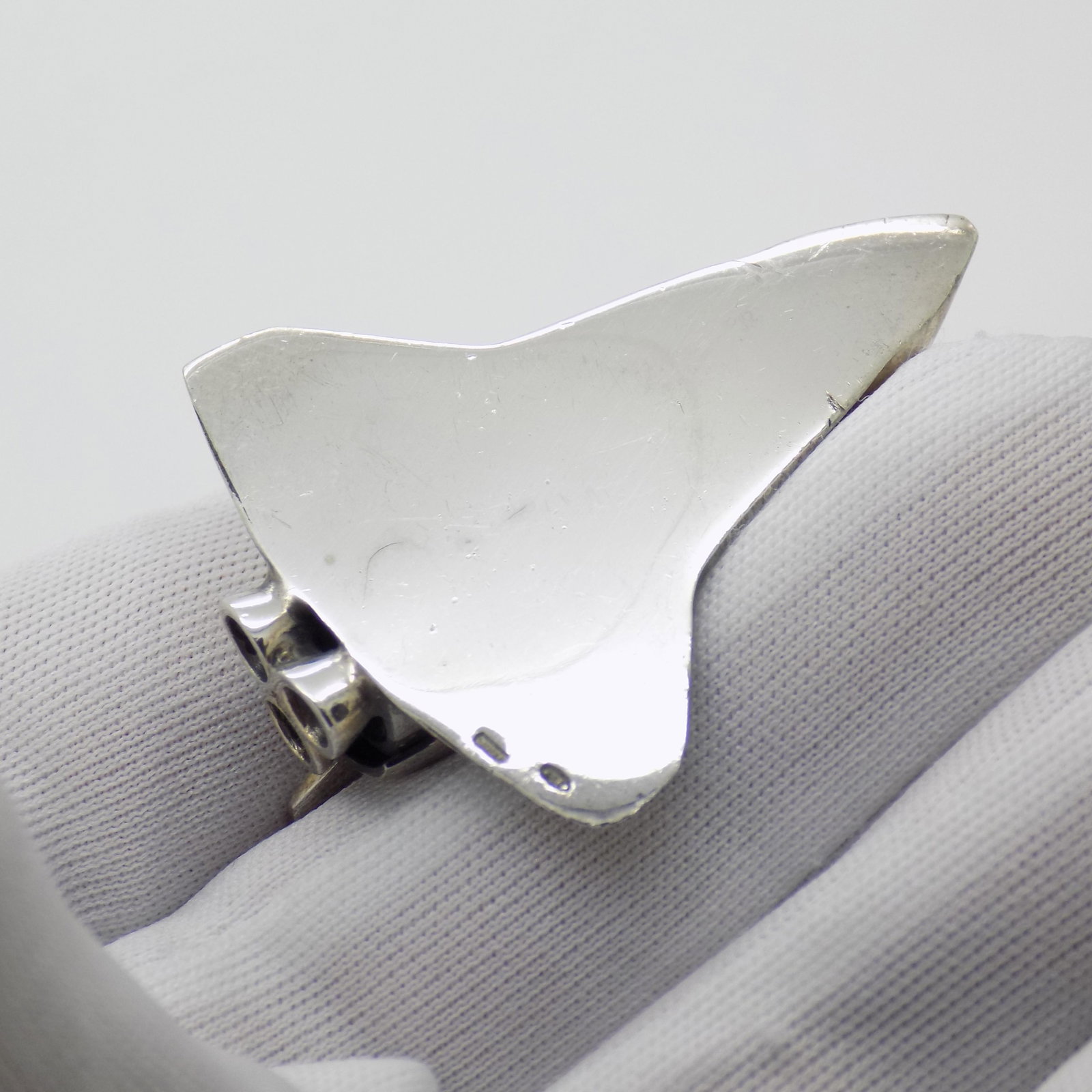 Vintage Italian Handmade Genuine Sterling Silver Space Shuttle Figurine Miniature - 7