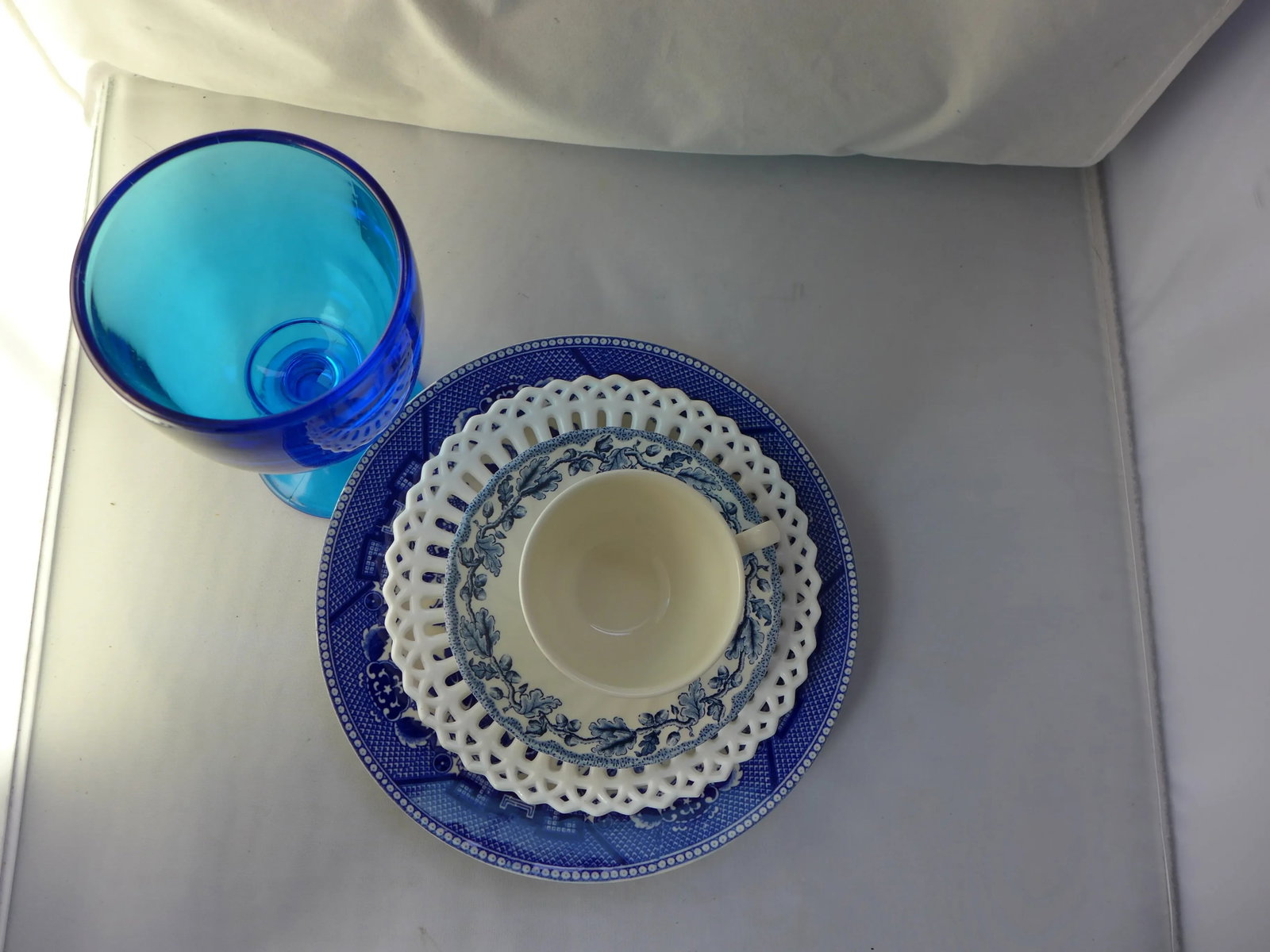 Vintage Mismatched Lunch Settings - Set of 5 - 5