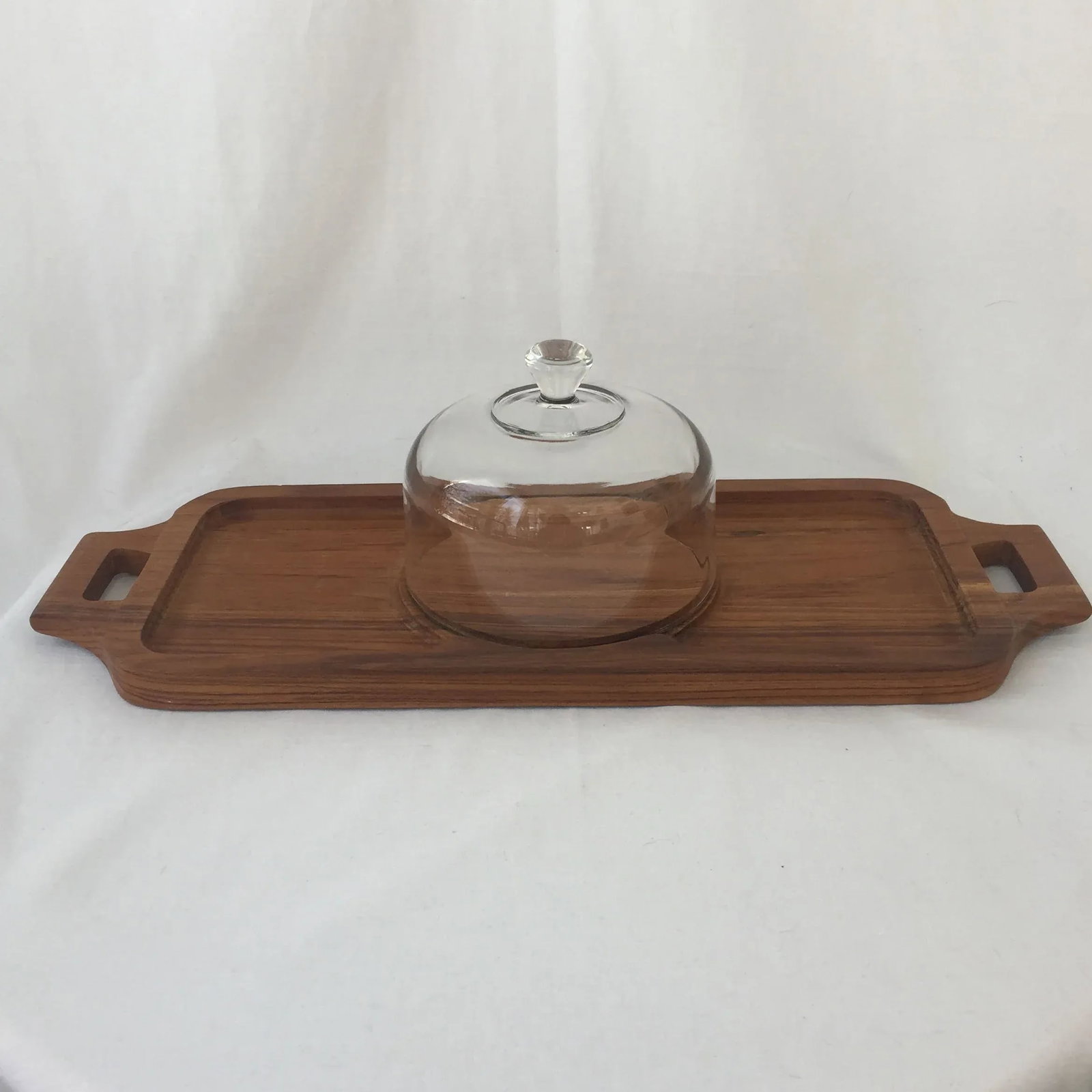 Vintage Domed Cheese Tray - 2
