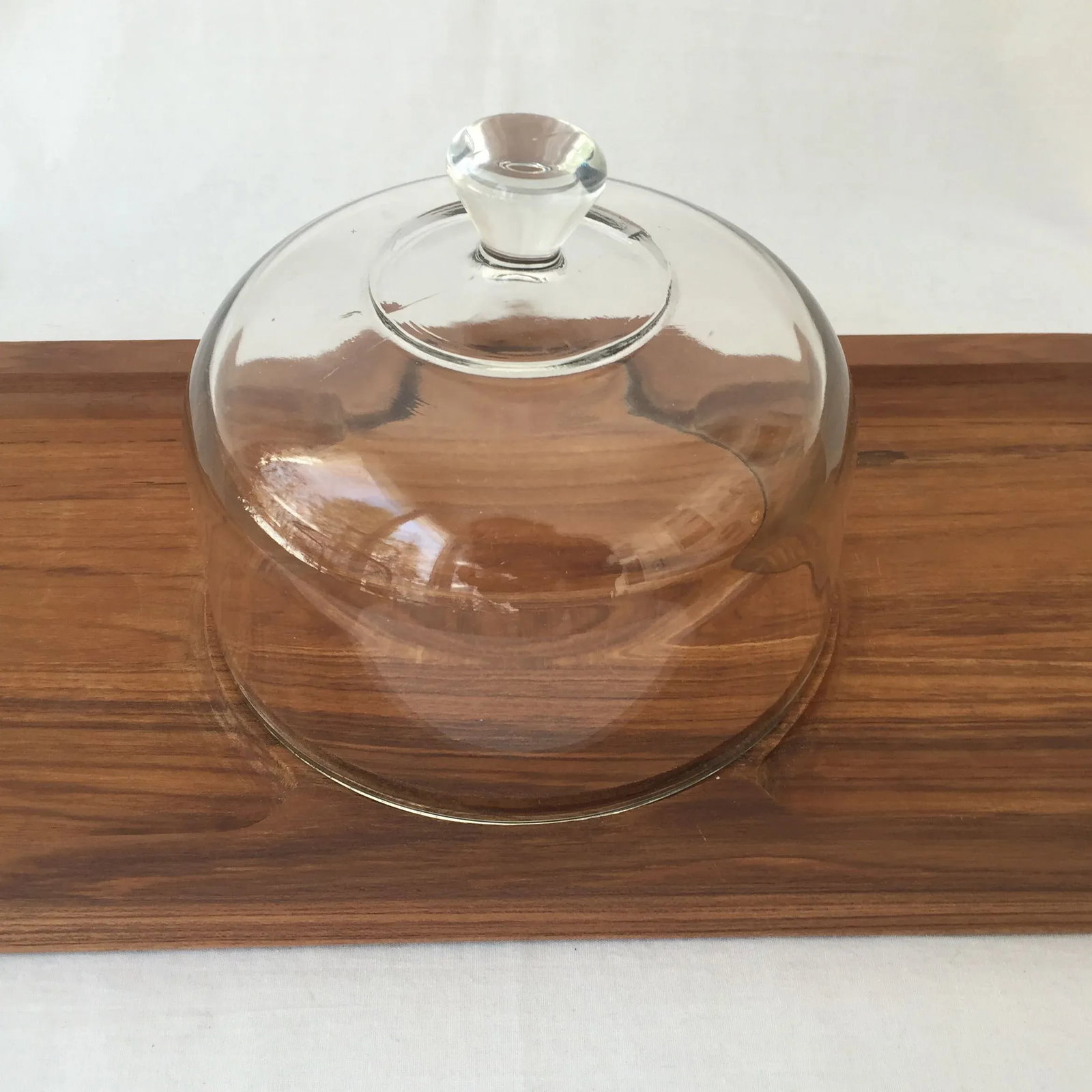 Vintage Domed Cheese Tray - 5
