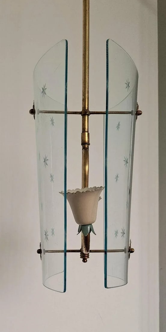 1950s Italian Pendant in the Manner of Fontana Arte - 2