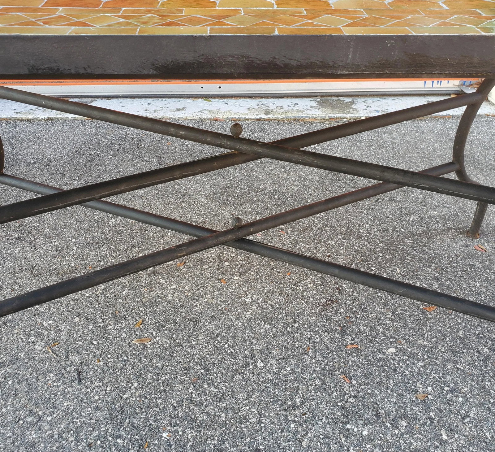 48" Rectangular Moroccan Mosaic Table in Tamegrout Green - 5