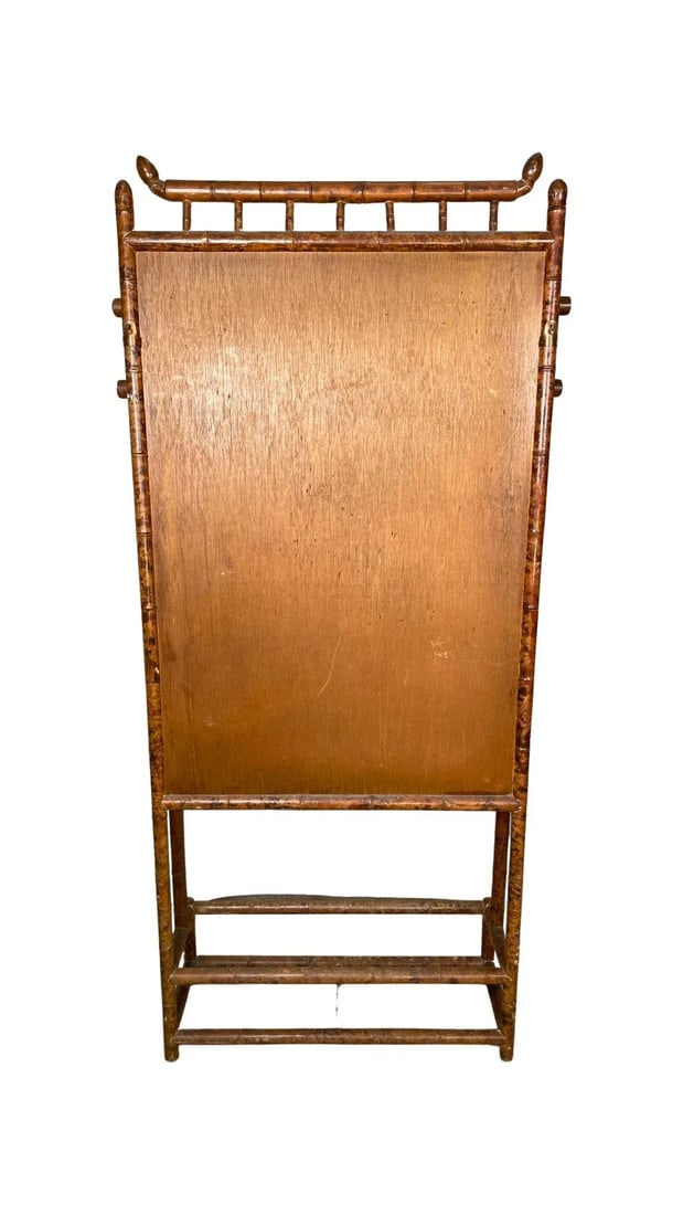 1960s Vintage Bamboo and Faux Tortoise Shell Hall Tree - 12