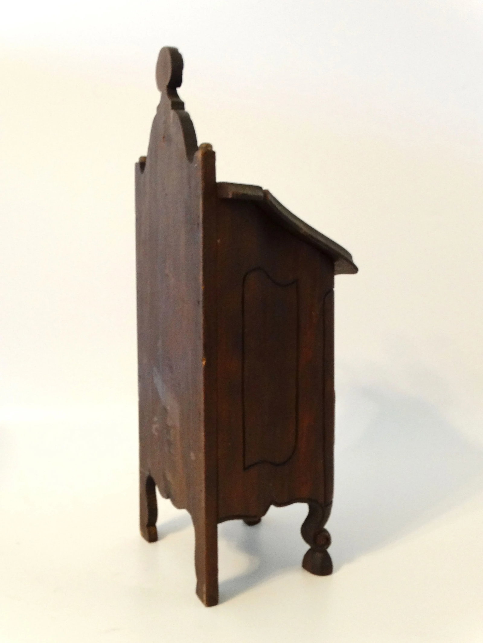 Antique Diminutive French Salt Box Table Cabinet Boite a Sel - 5