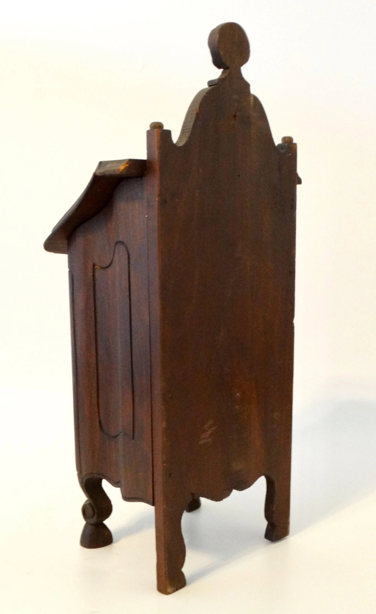 Antique Diminutive French Salt Box Table Cabinet Boite a Sel - 7
