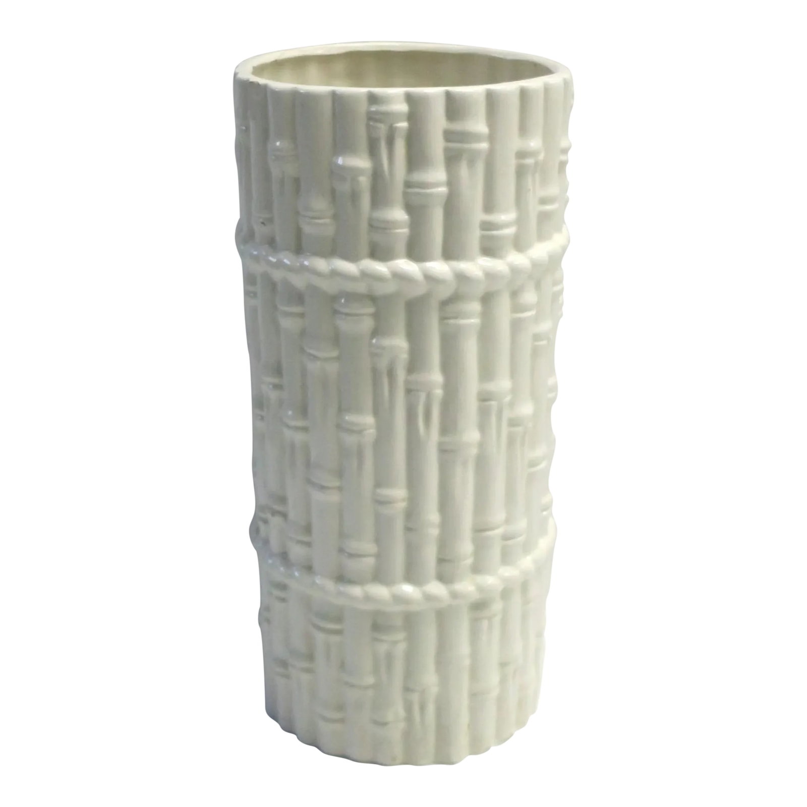 Umbrella Holder Stand With Bamboo Design, Circa 1980s (1 of 13)