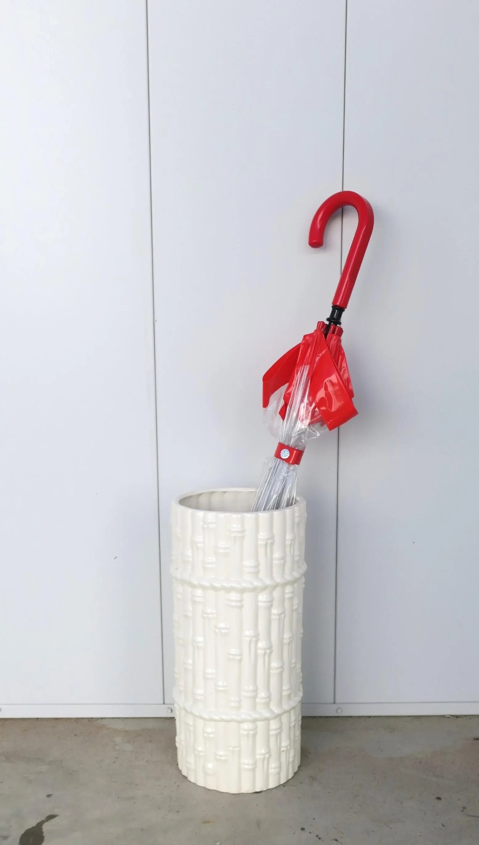 Umbrella Holder Stand With Bamboo Design, Circa 1980s - 5