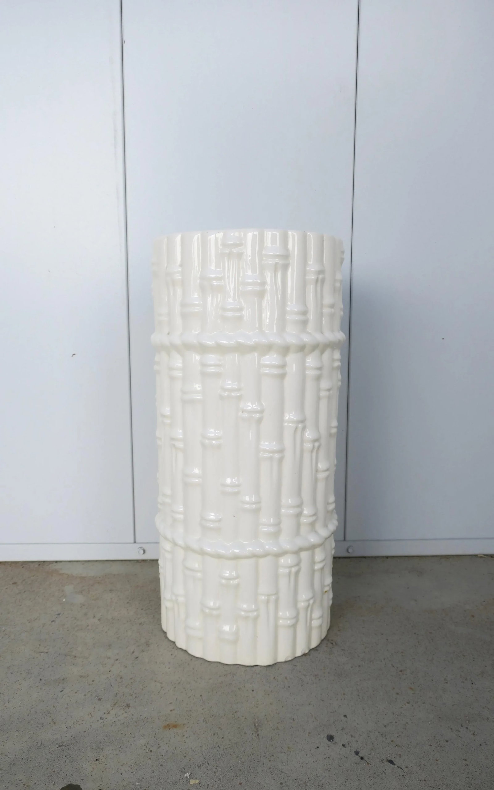 Umbrella Holder Stand With Bamboo Design, Circa 1980s - 6