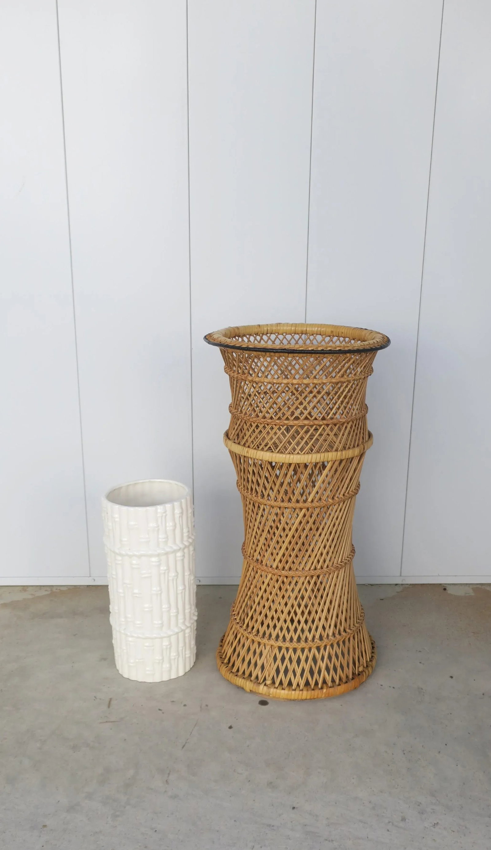 Umbrella Holder Stand With Bamboo Design, Circa 1980s - 7