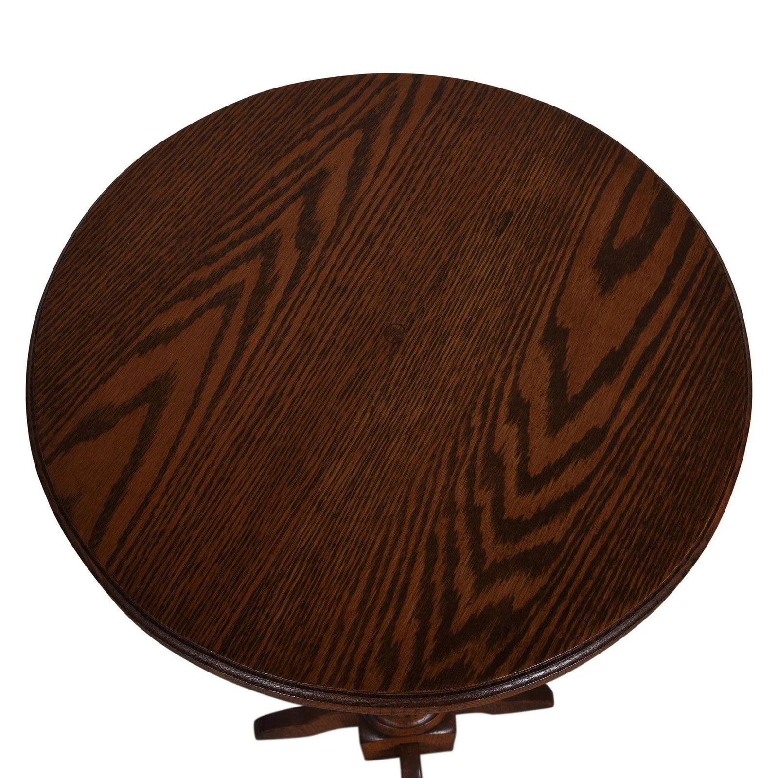 Contemporary Carved Oak Plant Stand - 5