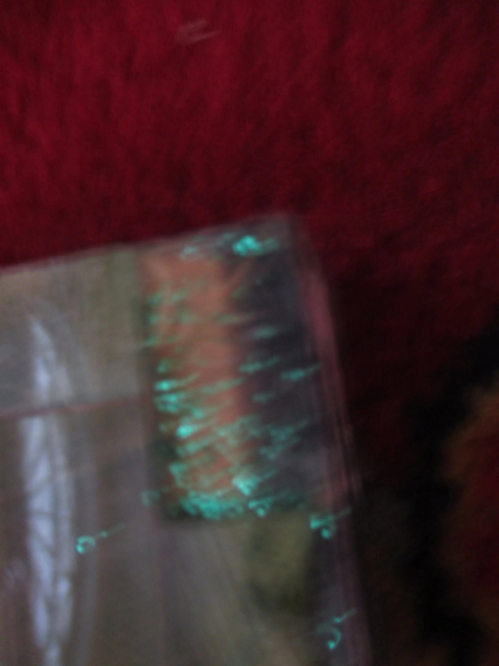 Vintage 1970s Green & Blue Mosaic Beveled Edge Mirror - 12