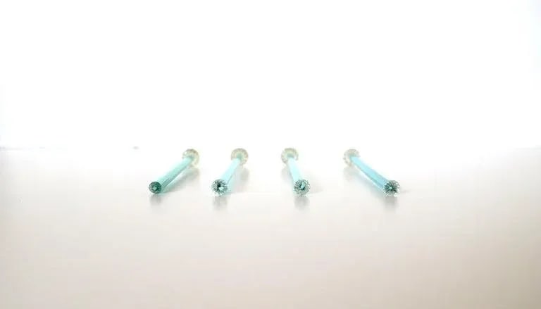 Italian Murano Art Glass Cocktail Stirrers - Set of 4 - 10