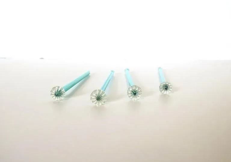 Italian Murano Art Glass Cocktail Stirrers - Set of 4 - 6