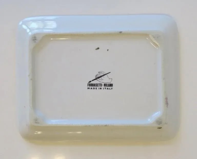 Fornasetti Black and Gold Catchall Jewelry Dish Tray - 11