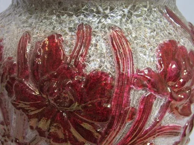 Floral Art Glass Lamp - 9