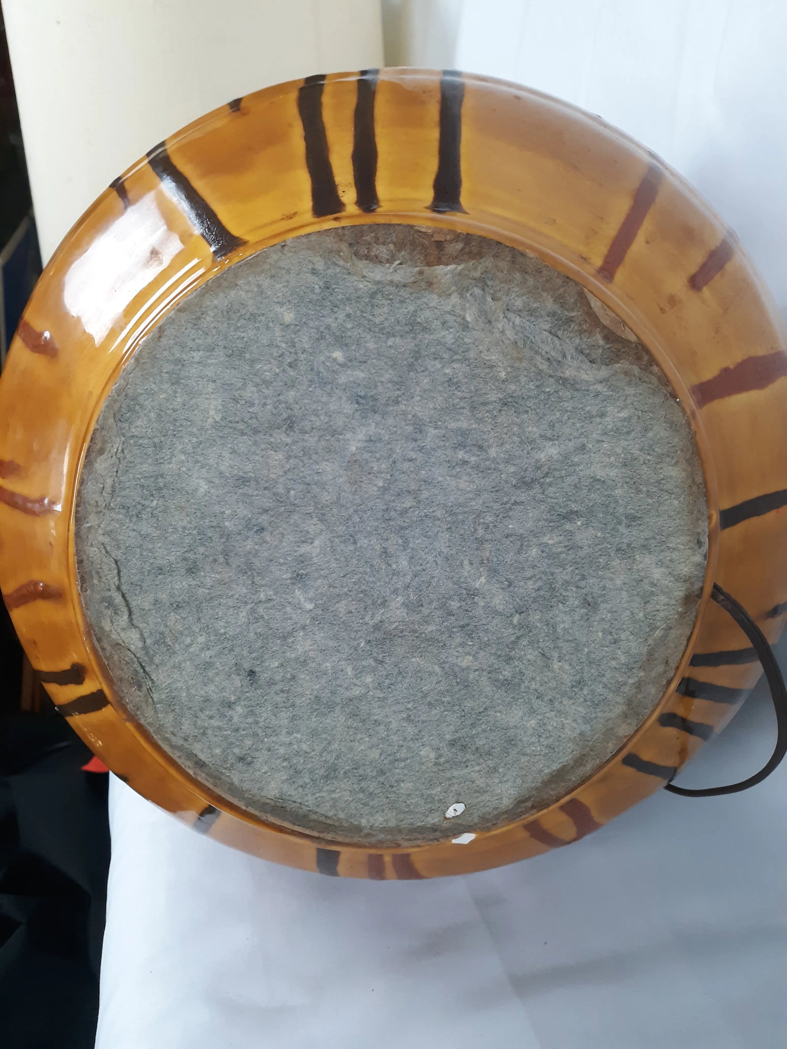 Vintage Large Drip Glaze Table Lamp - 10