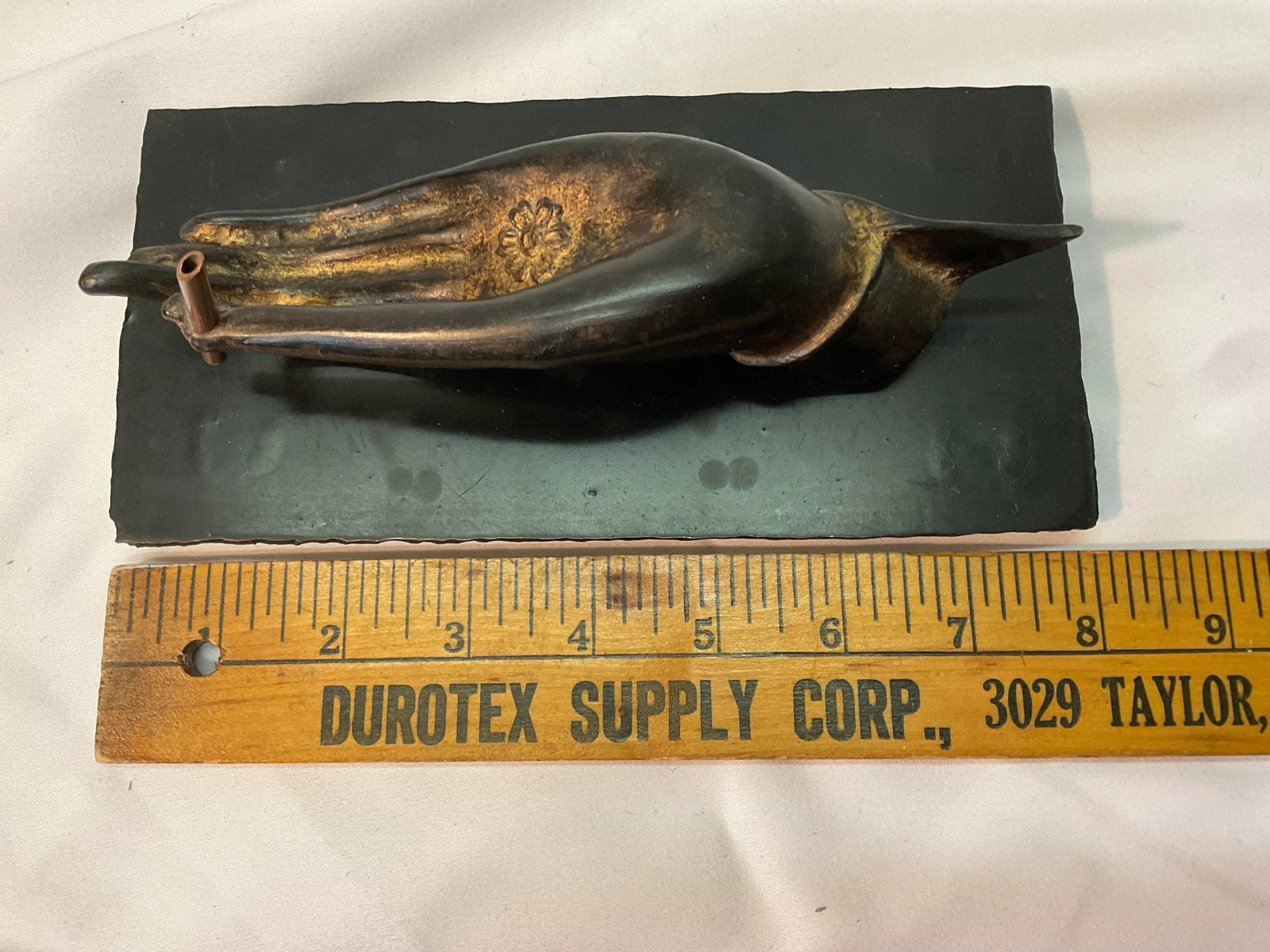 Early 20th Century Bronze Hand Incense Burner - 8