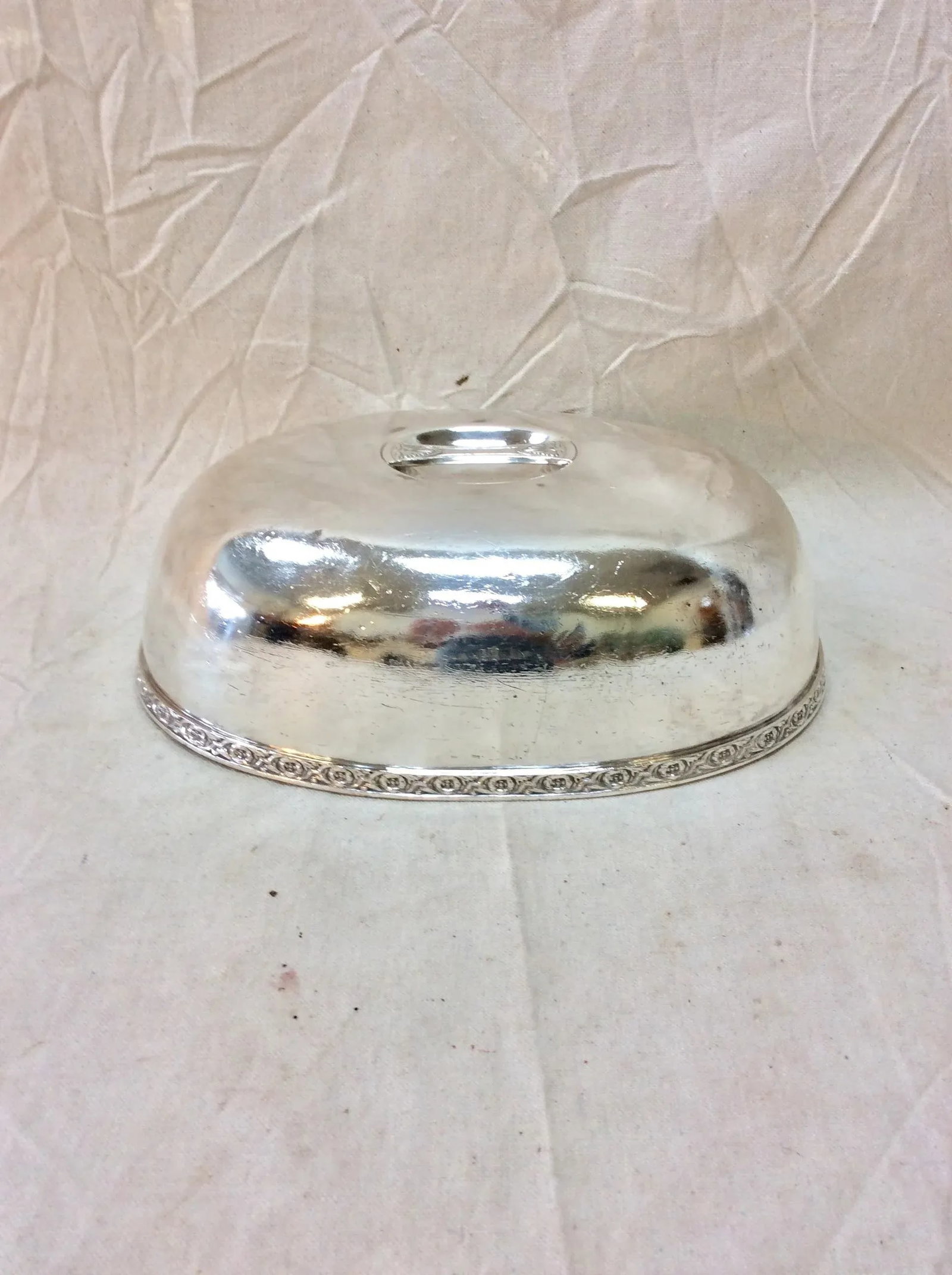 Early 20th Century Hotel Silver Silverplate Brown Palace Hotel Food Cover Dome - 11