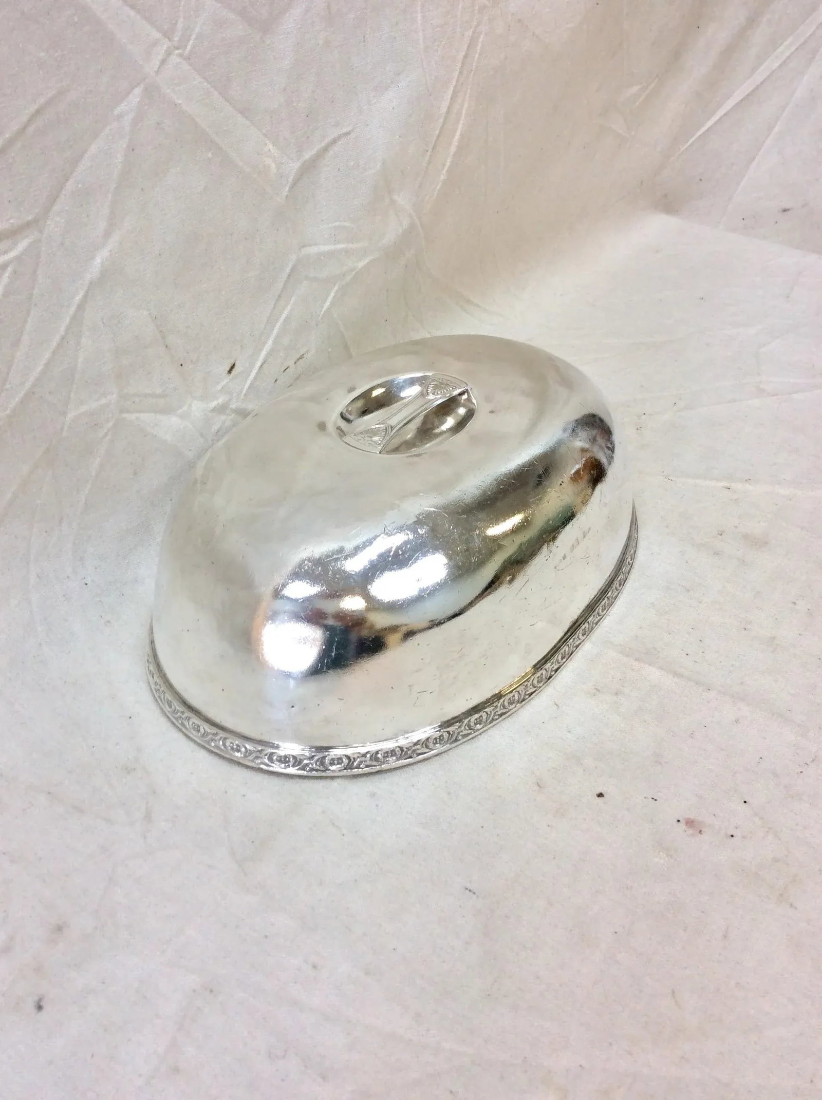 Early 20th Century Hotel Silver Silverplate Brown Palace Hotel Food Cover Dome - 2