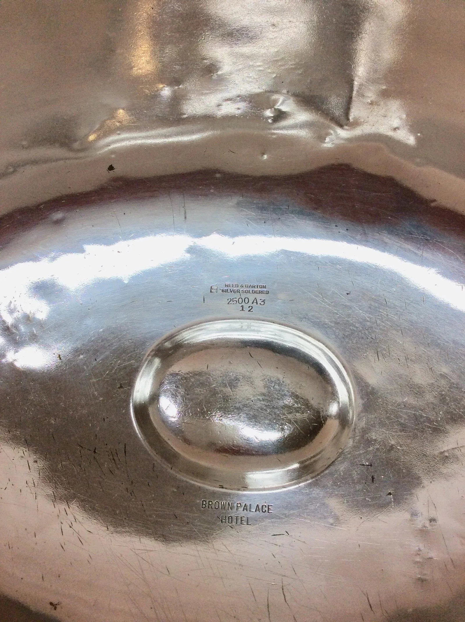Early 20th Century Hotel Silver Silverplate Brown Palace Hotel Food Cover Dome - 8