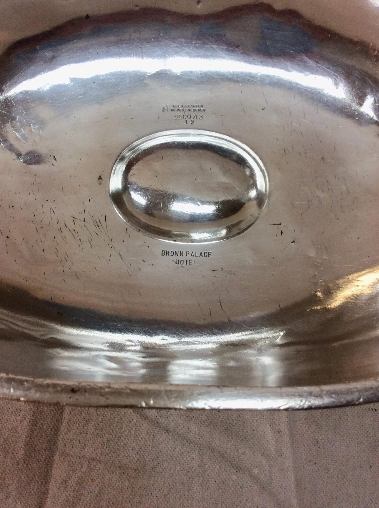 Early 20th Century Hotel Silver Silverplate Brown Palace Hotel Food Cover Dome - 9