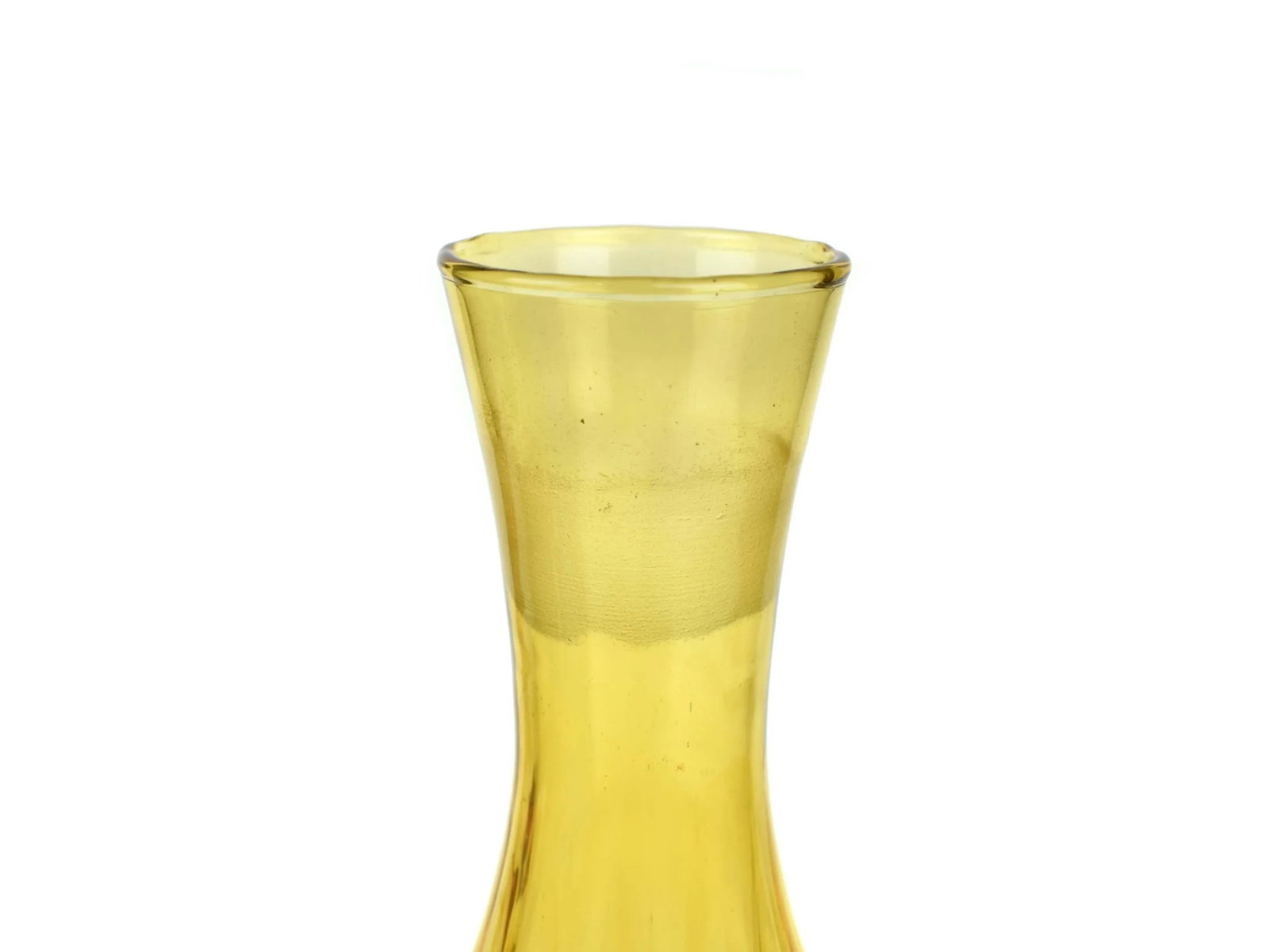 Mid Century Modern Italian Amber Glass Decanter Carafe - 3