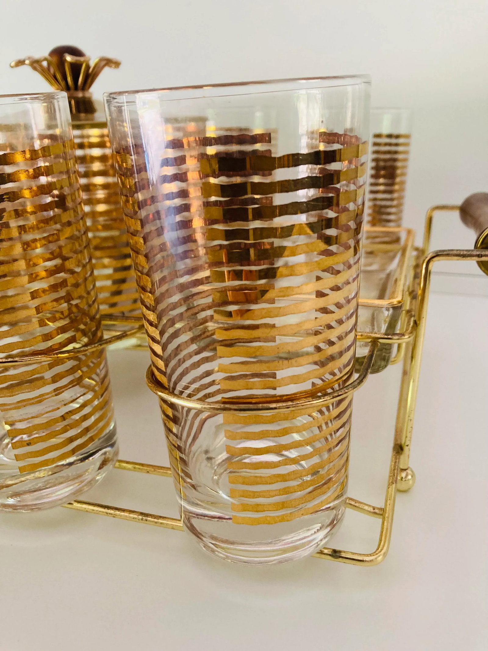 Midcentury Colony Glass Company Bar Glasses Set - 3