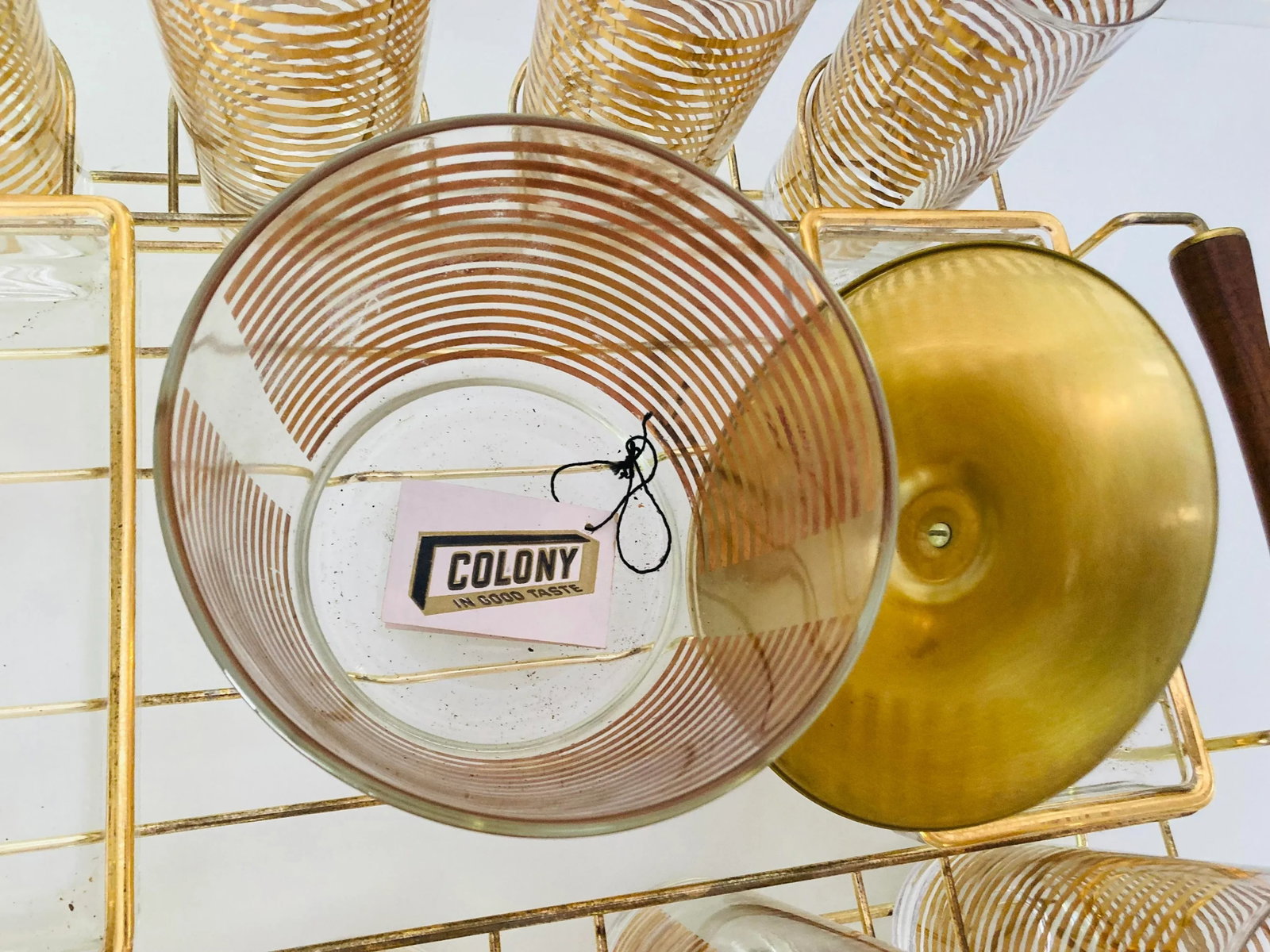 Midcentury Colony Glass Company Bar Glasses Set - 4