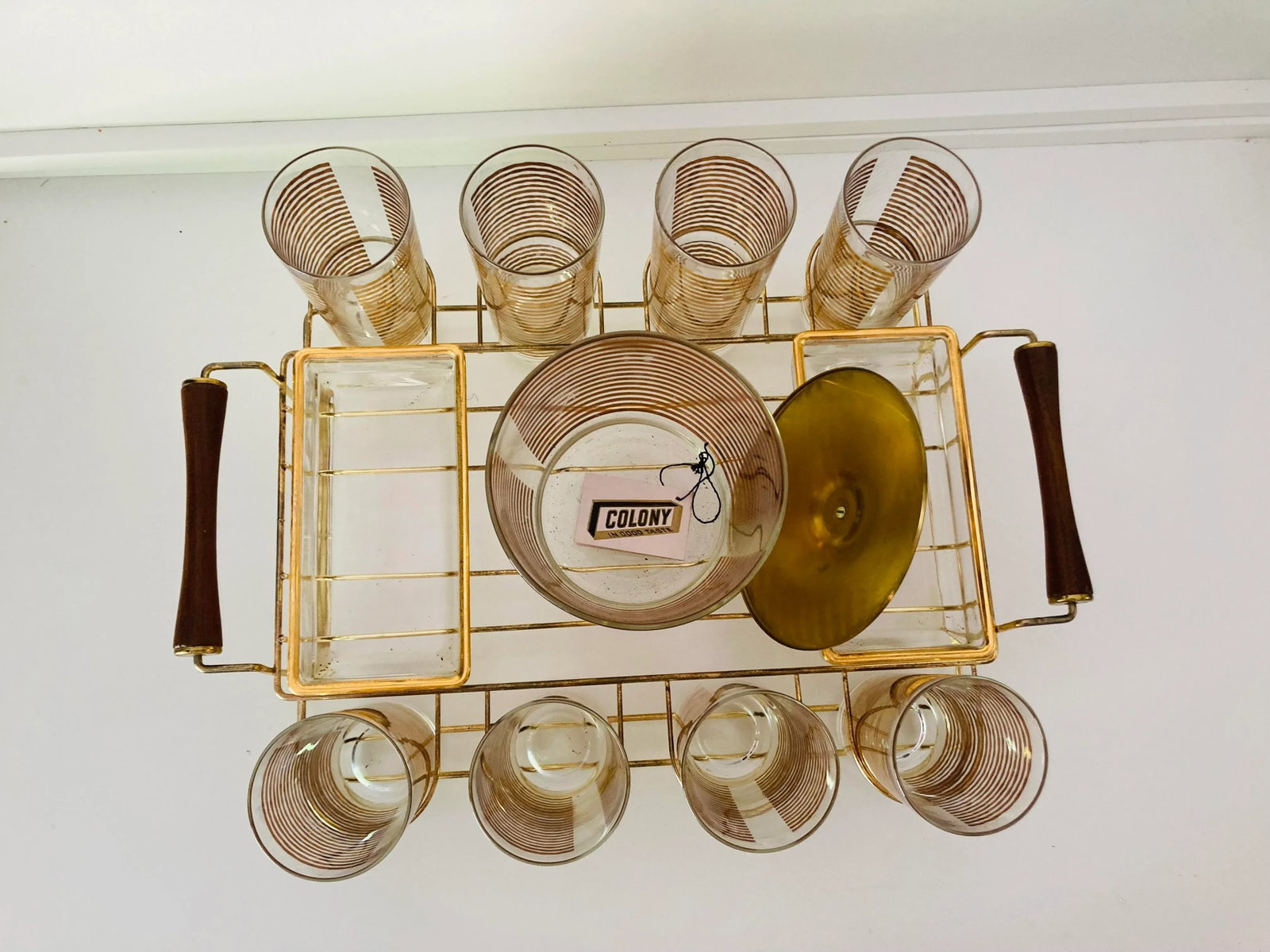 Midcentury Colony Glass Company Bar Glasses Set - 5