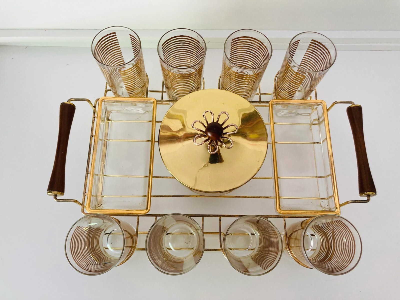 Midcentury Colony Glass Company Bar Glasses Set - 6