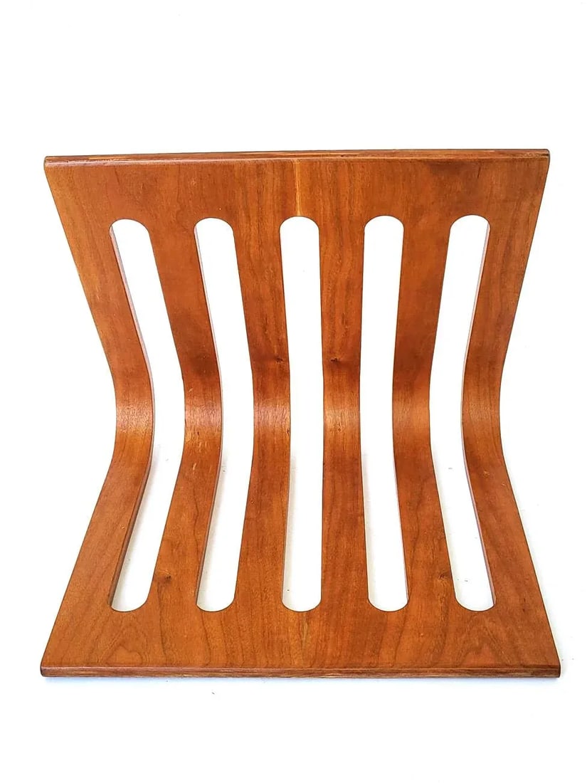 Postmodern Bernhard Pederson & Son Bentwood Desktop File or Magazine Rack - 4