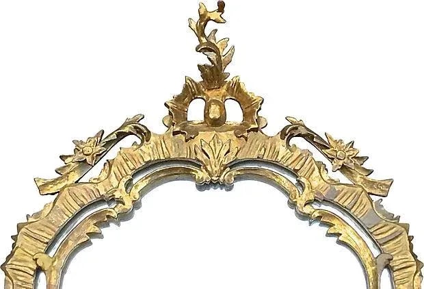 Antique Rococo Style Wall Mirror - 3