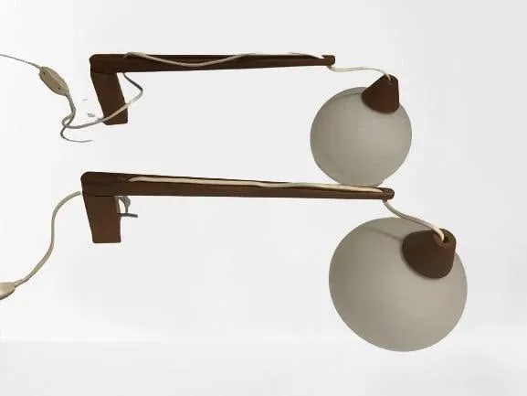 Mid 20th Century Uno & Osten Kristiansson for Luxus, Style Wall Sconce a Pair - 2