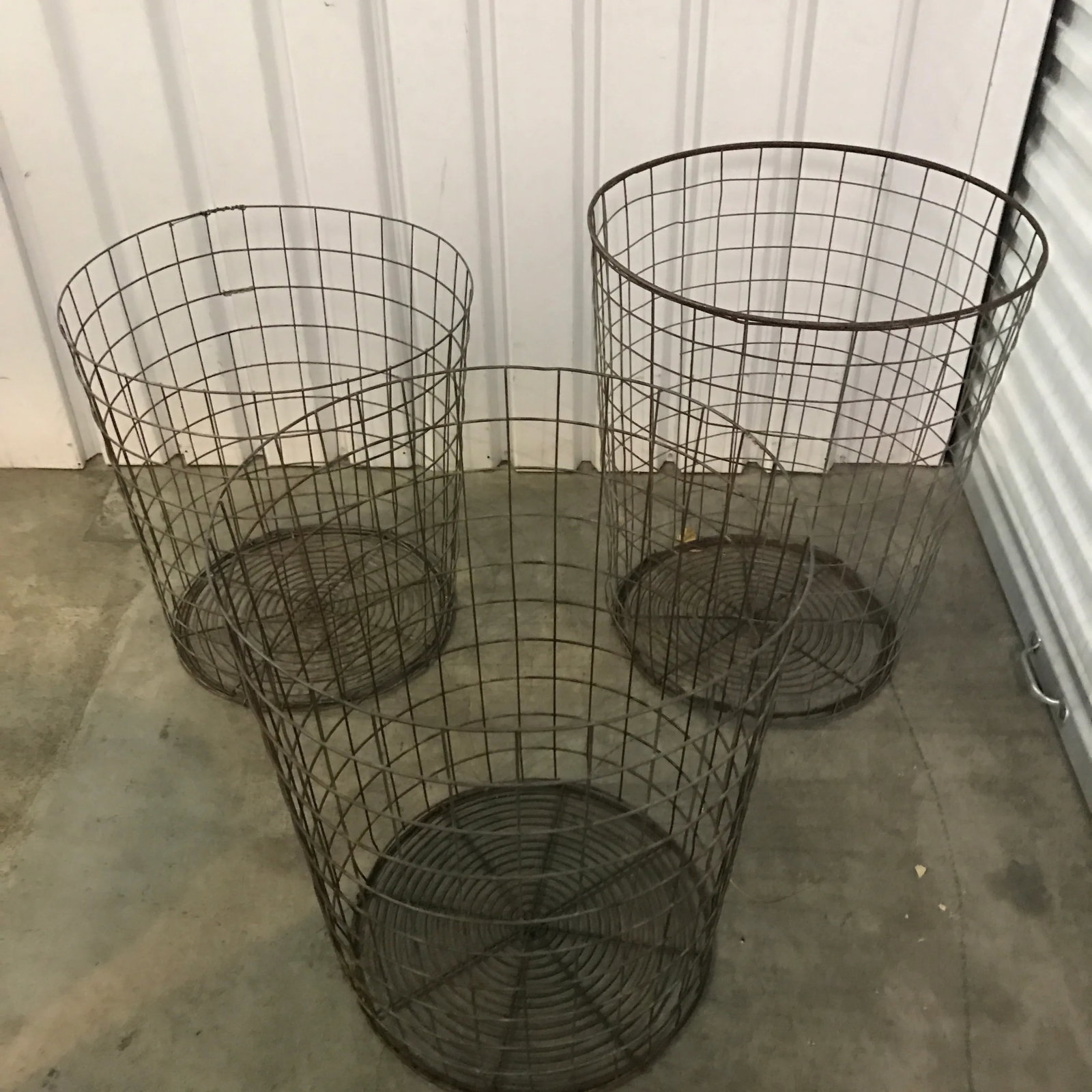 Vintage Wire Baskets - Set of 3 - 3