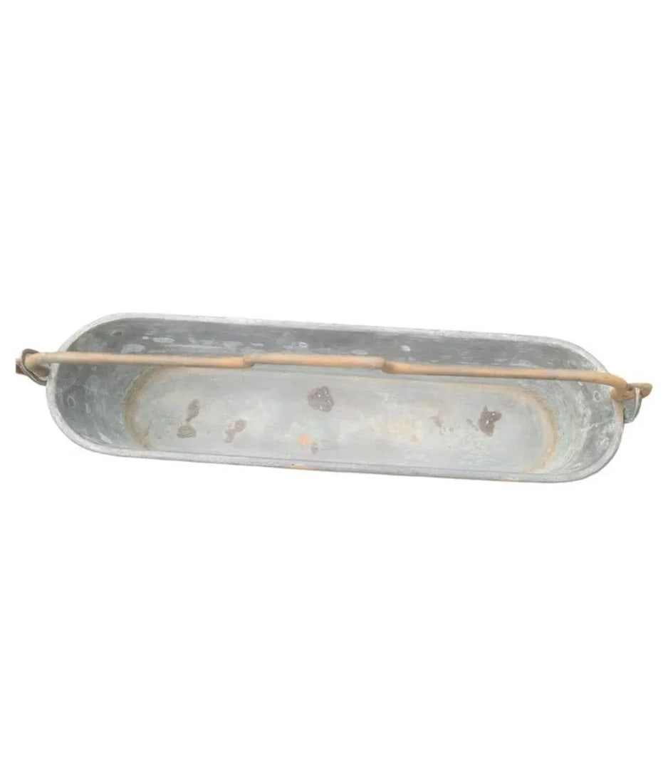French Hammered Copper Lateral Jardiniere Planter, Circa 1900s - 5
