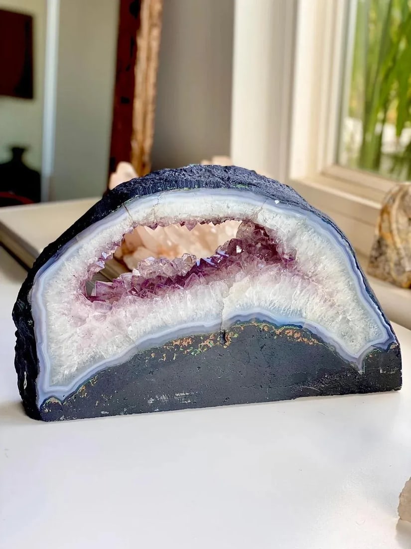 Amethyst Cluster Cut Base Crystal Display Specimen - 11