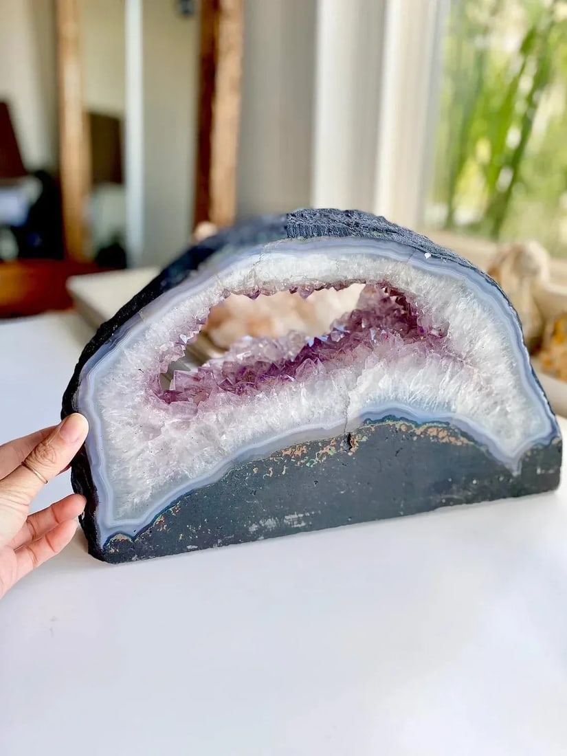 Amethyst Cluster Cut Base Crystal Display Specimen - 3