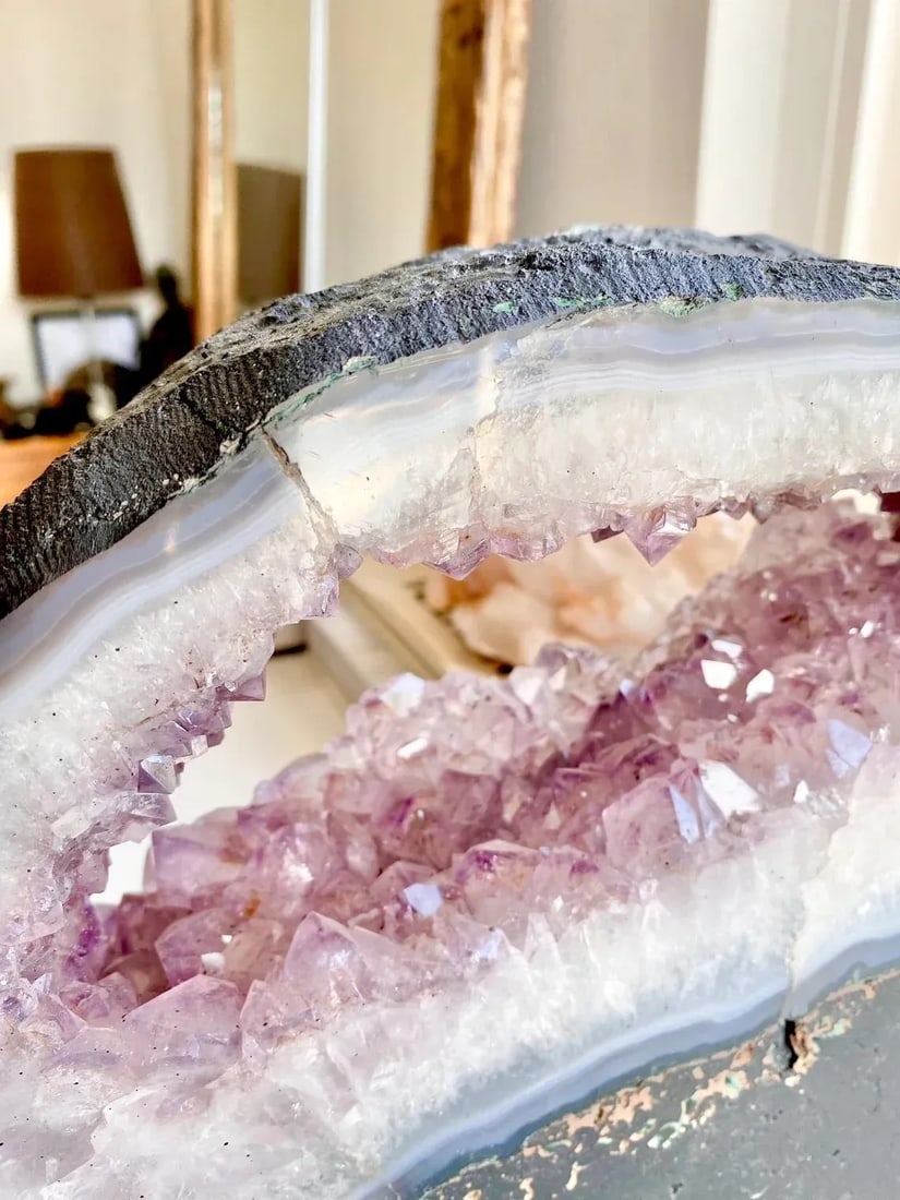 Amethyst Cluster Cut Base Crystal Display Specimen - 6