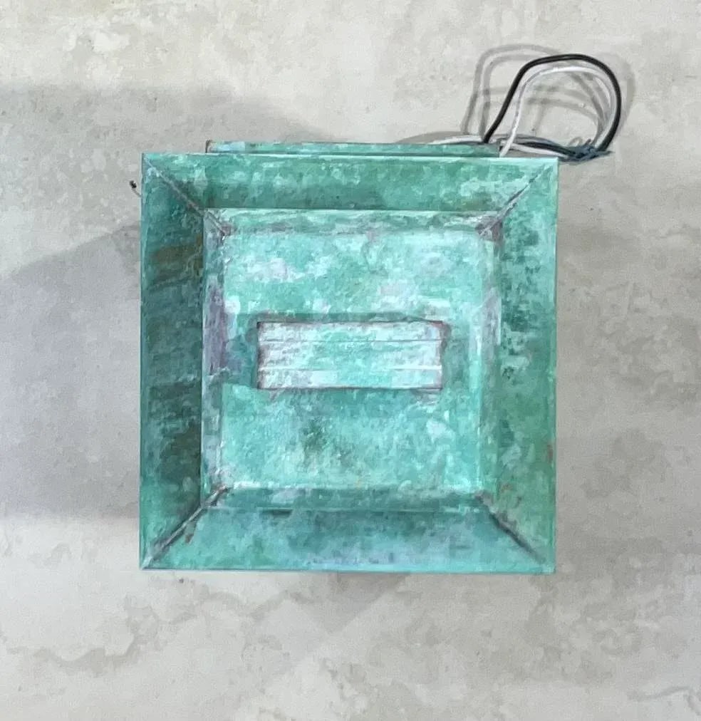 Single Wall Hanging Copper Lantern - 5