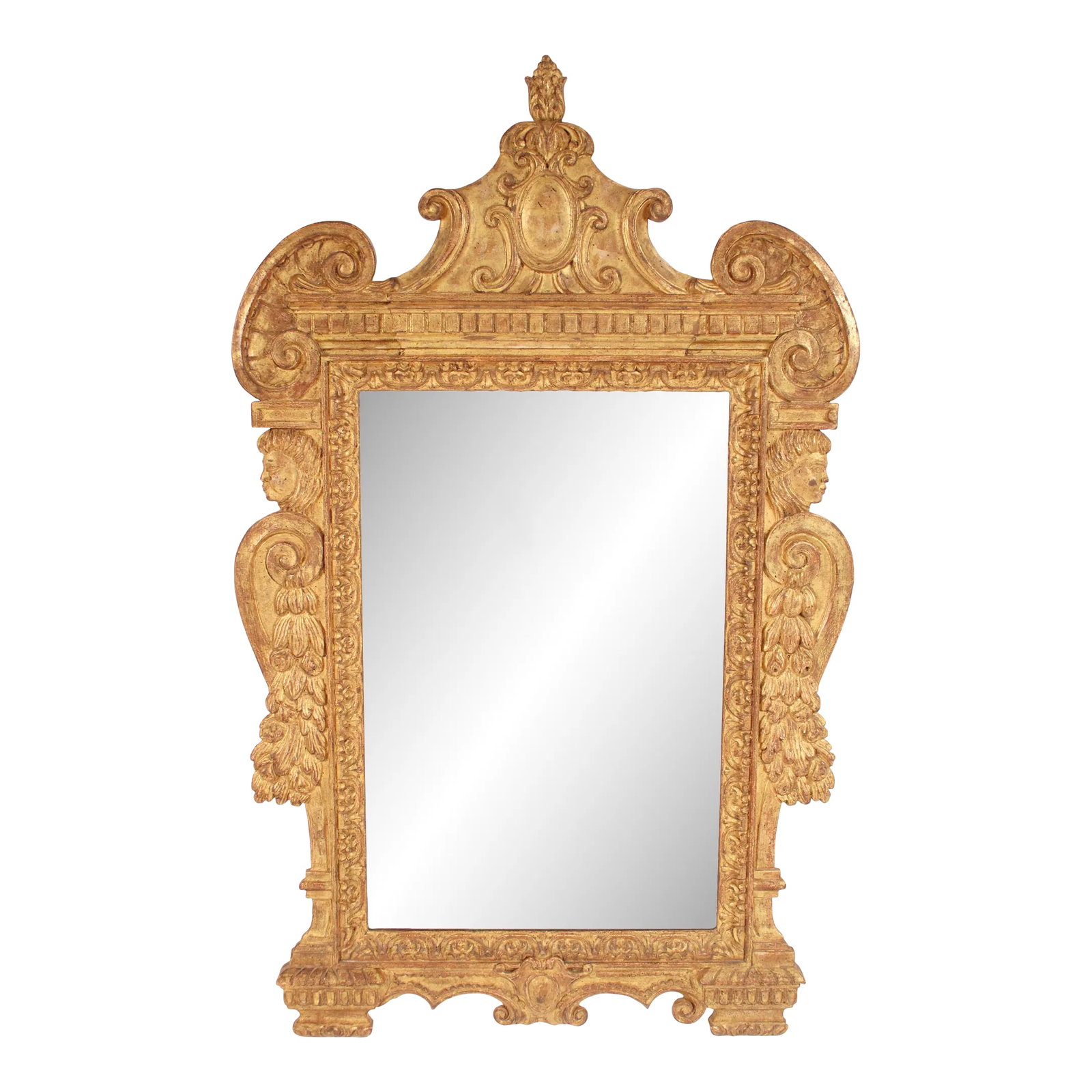 Baroque Style Gilt Wood Mirror (1 of 12)