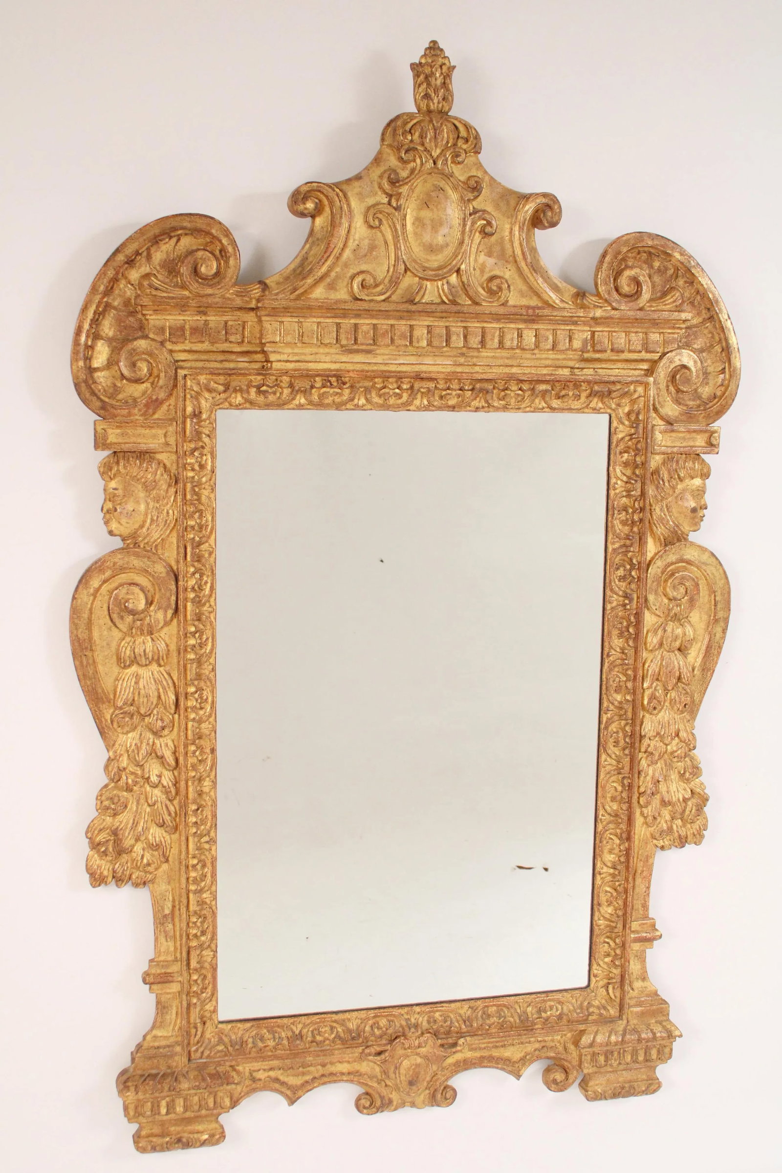 Baroque Style Gilt Wood Mirror - 2