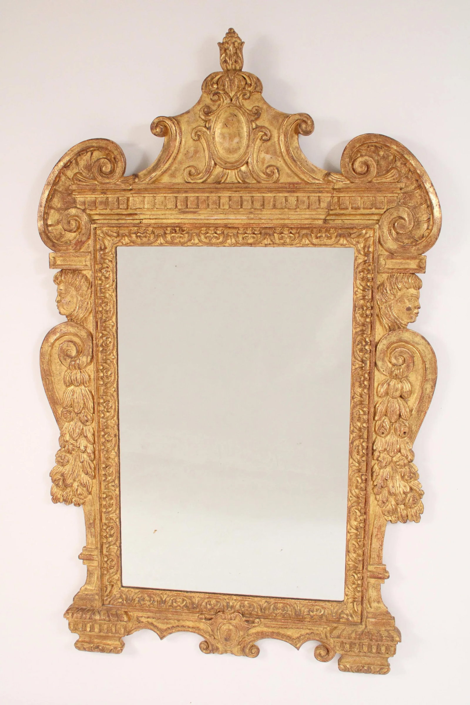 Baroque Style Gilt Wood Mirror - 3